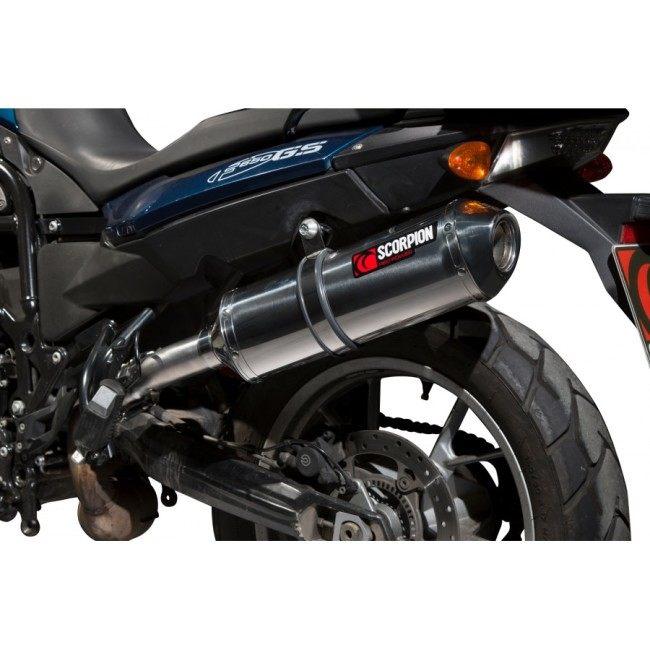 SCORPION スコーピオン ファクトリーオーバル スリップオンマフラー F650 GS BMW マフラーの画像