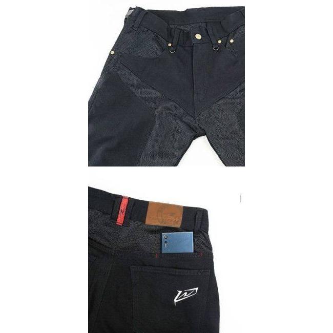 ROUGH＆ROAD ラフ＆ロード ハーフメッシュストレッチブラックデニムパンツLF サイズ：MW(30-36inch) デニムパンツ・ジーンズ・チノパンツ パンツ・ボトムス | ラフ＆ロード | 06