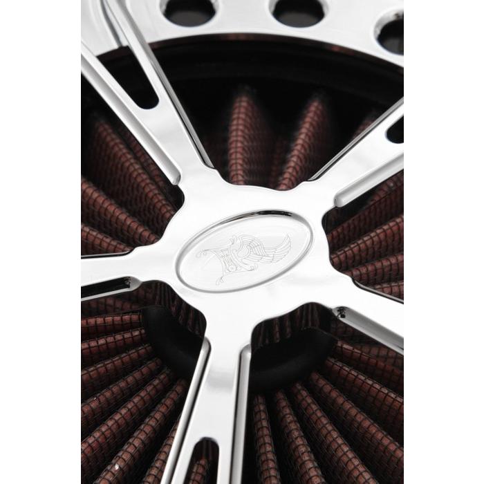 Ken’s factory ケンズファクトリー エアークリーナー Reverse Cone 5Spoke カラー：クローム / 電子スロットル TwinCam 吸気関連 エンジン_2
