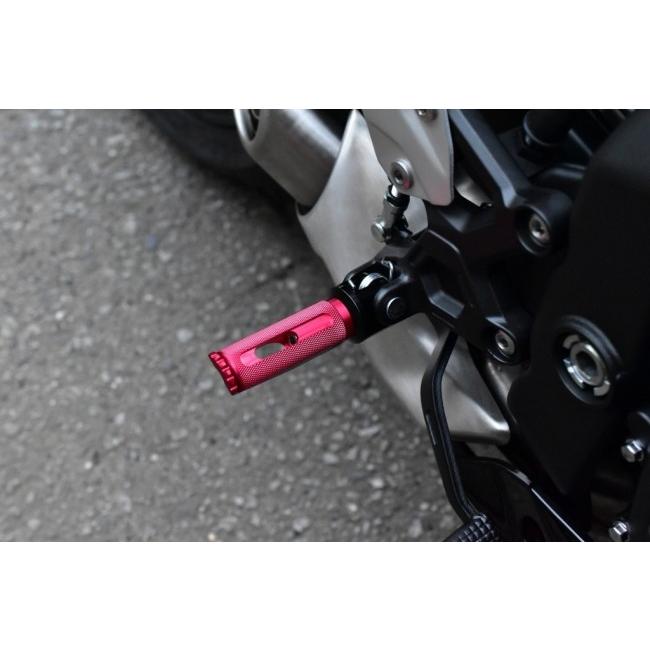 SPEEDRA スピードラ アルミ削り出しステップ レーシングタイプ ステップバーカラー：ブラック / 取付部カラー：シルバー KAWASAKI カワサキ ステップバー | SPEEDRA | 02