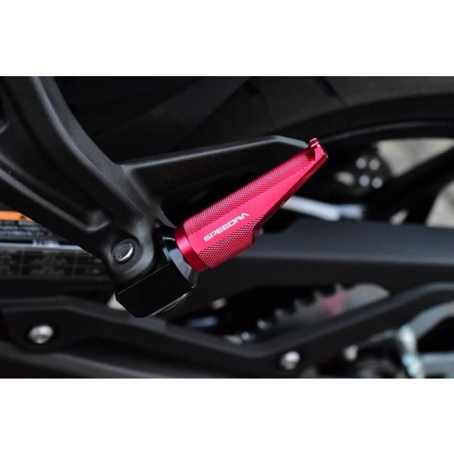 SPEEDRA スピードラ アルミ削り出しタンデムステップ レーシングタイプ ステップバーカラー：グリーン / 取付部カラー：ブラック KAWASAKI カワサキ ステップ | SPEEDRA | 01