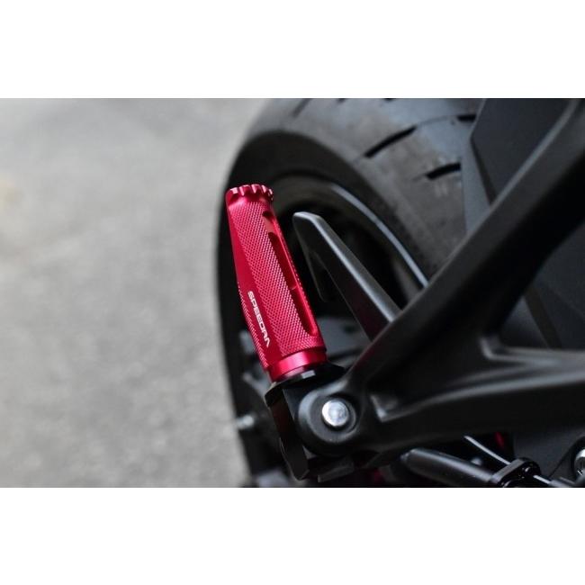 SPEEDRA スピードラ アルミ削り出しタンデムステップ レーシングタイプ ステップバーカラー：グリーン / 取付部カラー：ブラック KAWASAKI カワサキ ステップ | SPEEDRA | 02