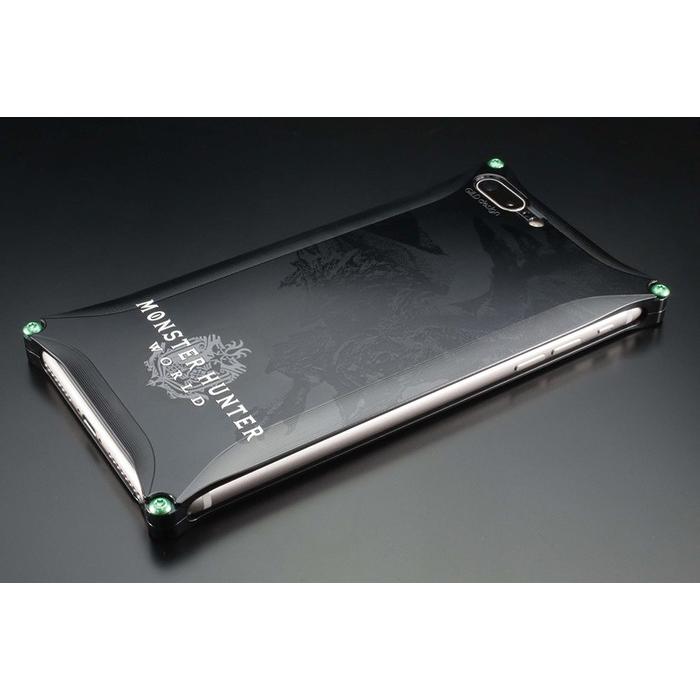 GILD design ギルドデザイン MONSTER HUNTER：WORLD Solid for iPhone8Plus／iPhone7Plus [モンスターハンター] カラー：ブラック スマートフォンケース | GILD design