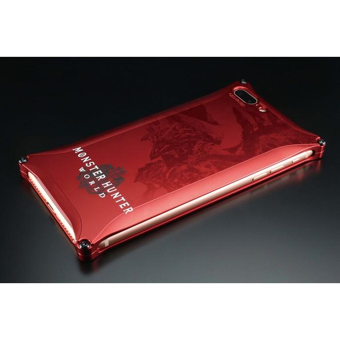 GILD design ギルドデザイン MONSTER HUNTER：WORLD Solid for iPhone8Plus／iPhone7Plus [モンスターハンター] カラー：レッド スマートフォンケース | GILD design