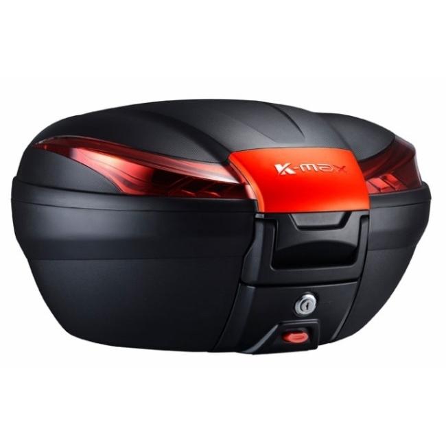 K-MAX ケーマックス K27 50L リアボックス(警告ランプ付き) Cover Color:Red トップケース・テールボックス 車体用バッグ・ケース