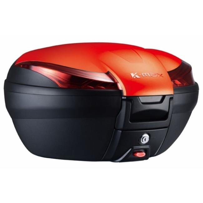 K-MAX ケーマックス K28 50L リアボックス(警告ランプ付き) Cover Color:Red トップケース・テールボックス 車体用バッグ・ケース