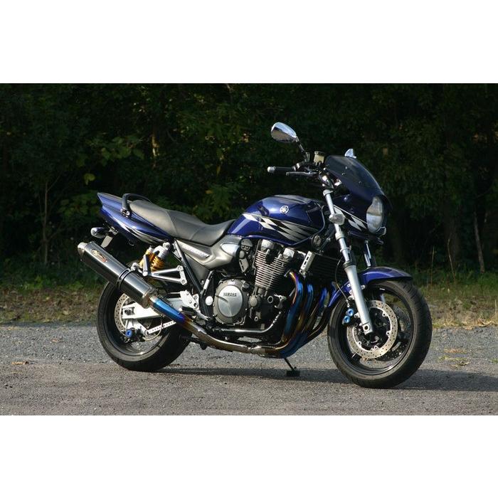 Nojimaノジマ フルエキチタンマフラー XJR1300 カーボン 2本出し♪ ノジマエンジニアリング NOJIMA ノジマ DLCチタン フルエキゾースト