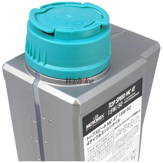 トップスピード15ポンド、送料込み モトレックス トップスピード 4T 4サイクルオイル 15W-50 4L