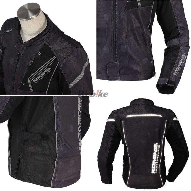 コミネ KOMINE JK-128 プロテクトフルメッシュジャケット サイズ