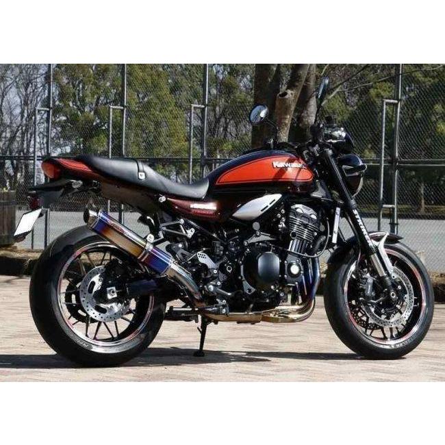 ほぼ新品　激安　ストライカー　STRIKER STREET CONCEPT  Z900RS用マフラー　フルエキゾーストマフラー　フルエキ　チタンヒートカラー　KAWASAKI カワサキ STRIKER（ストライカー） STREET CONCEPT[ストリートコンセプト] フル