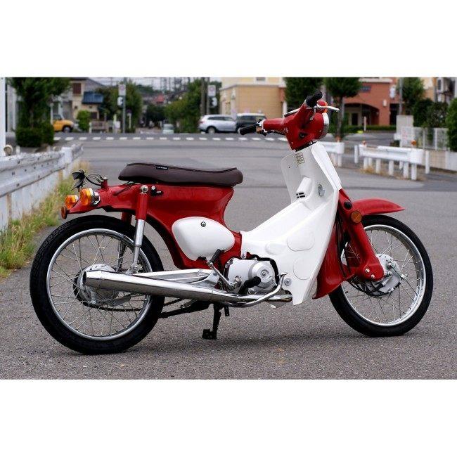 GM-MOTO ジーエムモト カブ用 アルミスイングアーム GF ＋5cm アクスル