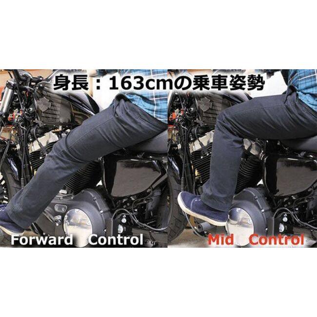 KIJIMA キジマ ミッドコントロールキット カラー：ブラック HARLEY-DAVIDSON ハーレーダビッドソン バックステップ ステップ 足回り | KIJIMA | 02
