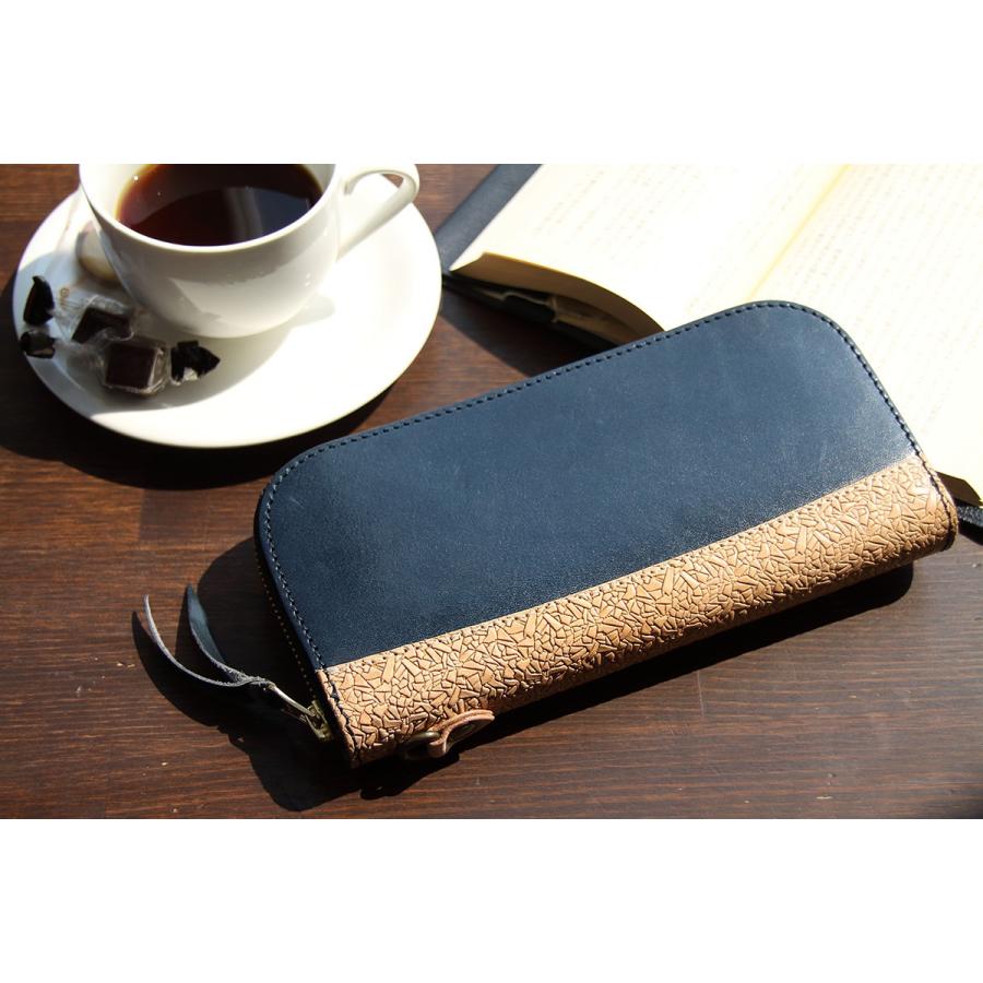 DEGNER（デグナー） レザーウォレット カラー：ブルー 財布