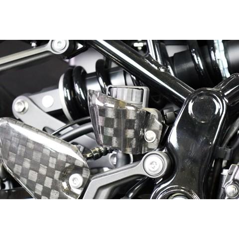 A-TECH エーテック リアブレーキタンクガード 素材：開繊ドライカーボン(KDC) Z900RS KAWASAKI カワサキ マスターシリンダーガード ブレーキの画像