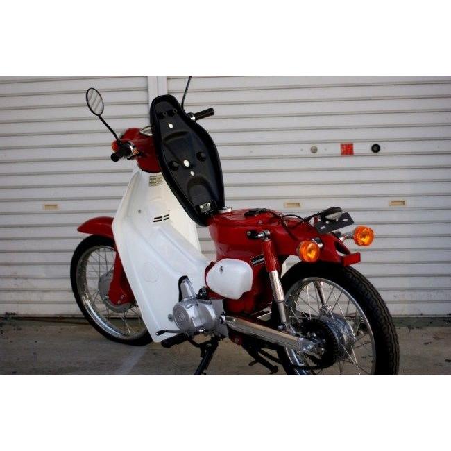 GM-MOTO ジーエムモト カブ用 カスタムシート カラー：ブラック