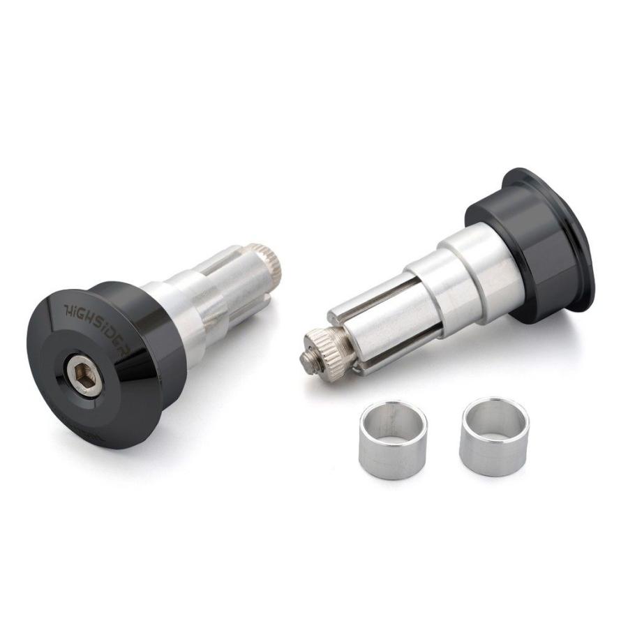 DAYTONA デイトナ 【Highsider：ハイサイダー】 バーエンドミラーアダプター 汎用 カラー：ブラックアルマイト バーエンド ハンドル | DAYTONA（バイク用品）