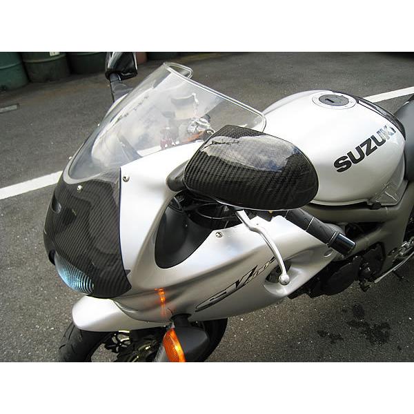 SV650 純正オプションサイドカバーホワイト ブラック