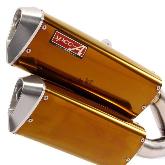 YAMAMOTO RACING ヤマモトレーシング SPEC-A SLIP-ON TWIN チタン 2本出し スリップオンマフラー TYPE-G CBR250RR HONDA ホンダ マフラーの画像