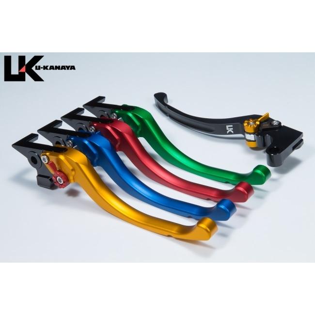 U-KANAYA ユーカナヤ ツーリングタイプ アルミビレットレバーセット アジャスターカラー：マットゴールド / レバーカラー：マットブラック KAWASAKI カワサキ | U-KANAYA | 01