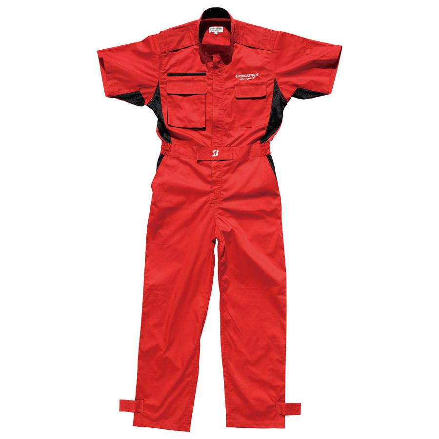 【新品】BRIDGESTONE サマーピットクルースーツ Lサイズ 作業服 BRIDGESTONE（ブリヂストン） サマーピットクルースーツ サイズ：M