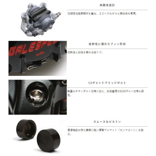 GALESPEEDエラボレートリアキャリパー φ34 チタンボルト仕様 ラジアル GALE SPEED（ゲイルスピード） Elaborate(エラボレート) アキシャル
