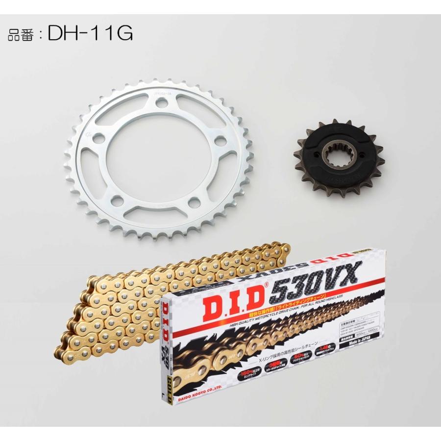 D.I.D DID ダイドー チェーン＆スプロケット3点交換キット カラー