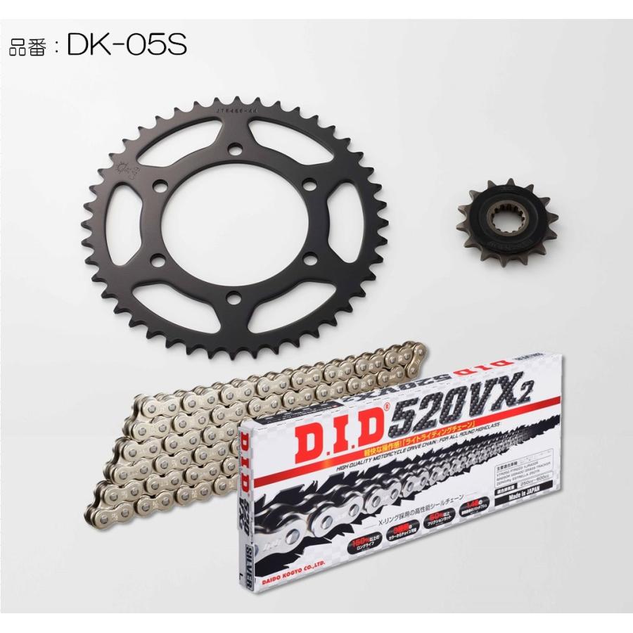 D.I.D DID ダイドー チェーン＆スプロケット3点交換キット カラー