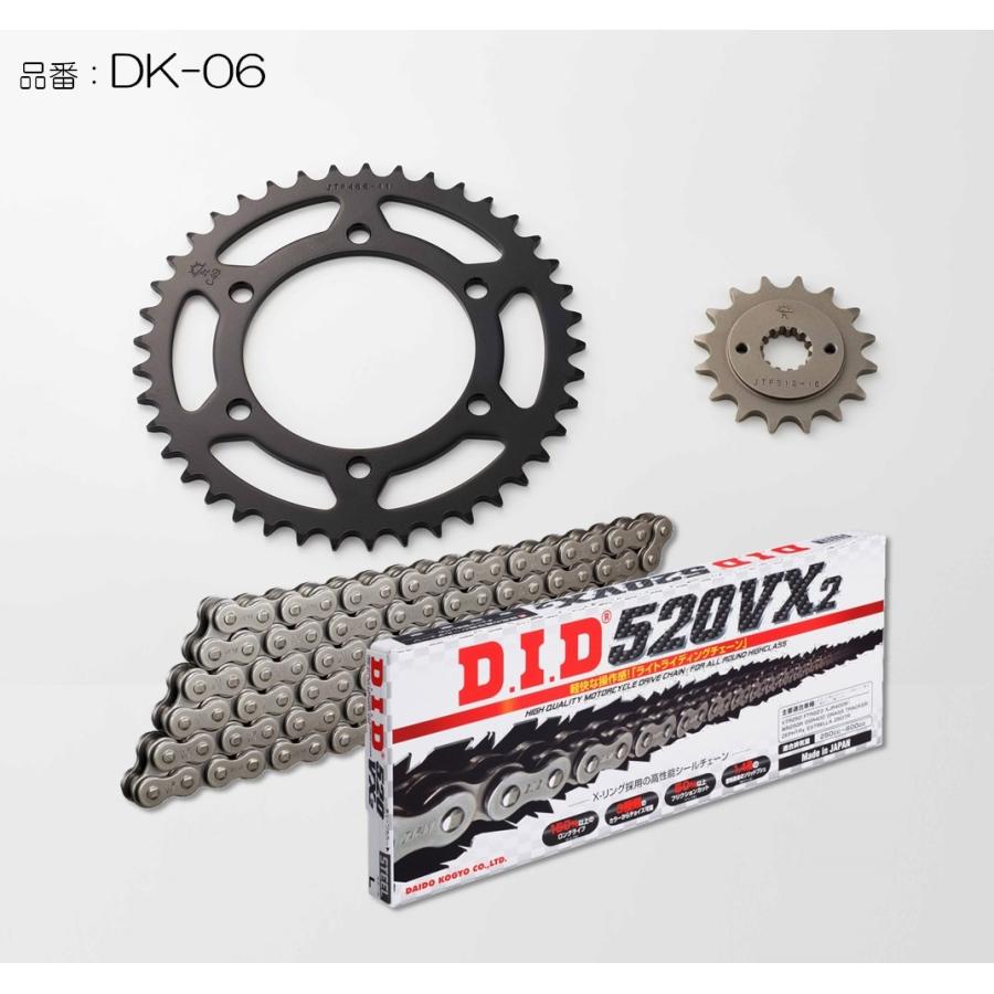 D.I.D DID ダイドー チェーン＆スプロケット3点交換キット カラー