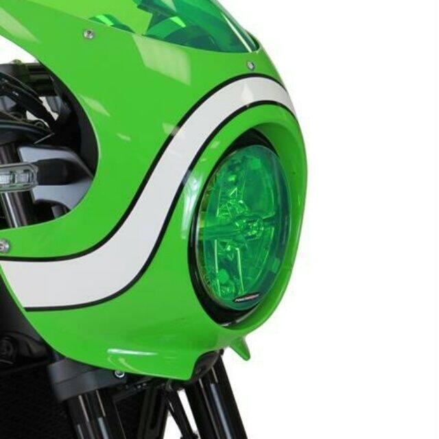 z900rs用LEDスモークレンズ前後セット POWERBRONZE ヘッドライトレンズシールド カラー：ダークスモーク