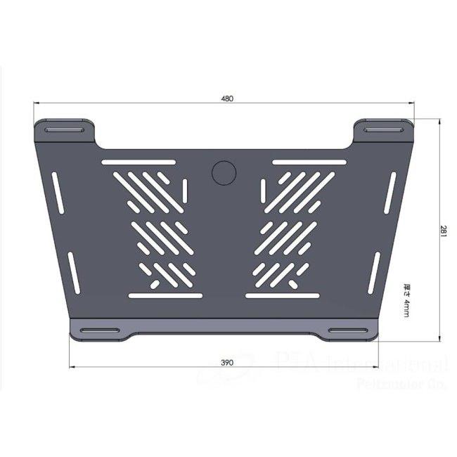 HEPCO＆BECKER ヘプコ＆ベッカー 純正リアキャリア拡張プレート CRF1000L AfricaTwin Adventure Sports HONDA ホンダ リアキャリア 外装