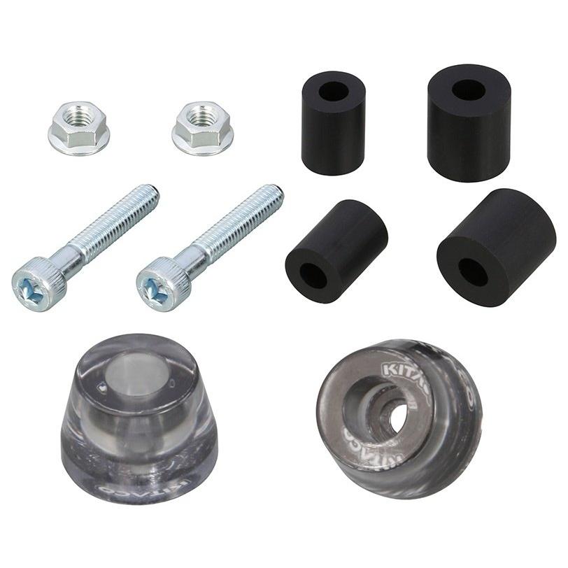 KITACO キタコ クリアーバーエンドキャップ カラー：ブラック 汎用 バーエンド ハンドル | KITACO