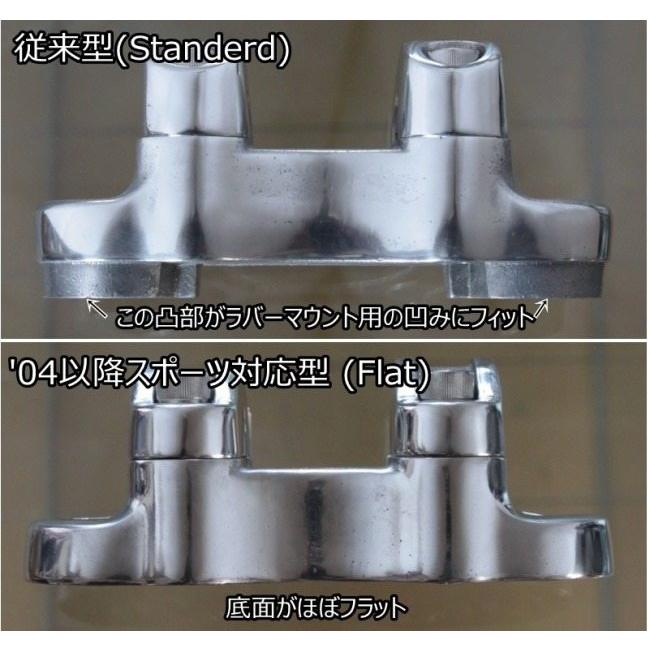 FORK フォーク ナローライズクランプ (Flat) Separated単品 sportster ’04- 他ライザーがソリッドマウントの車種 HARLEY-DAVIDSON ハーレーダビッドソンの画像