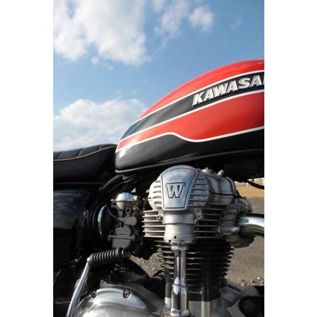 W400【カワサキ】ベベルギアカバー FORK フォーク ベベルギアカバーW タイプ：フィン W400 W650 W800