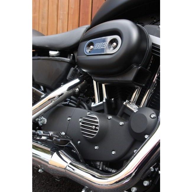 FORK フォーク ポイントカバー(横2穴) 7FIN BLACK BigTwin '70-'99
