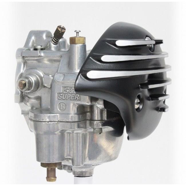 FORK フォーク 1135シリーズ キャブカバー タイプ：Tear Drop FIN Black S＆S Super E HARLEY-DAVIDSON ハーレーダビッドソン 吸気関連 エンジン | ブランド登録なし | 01