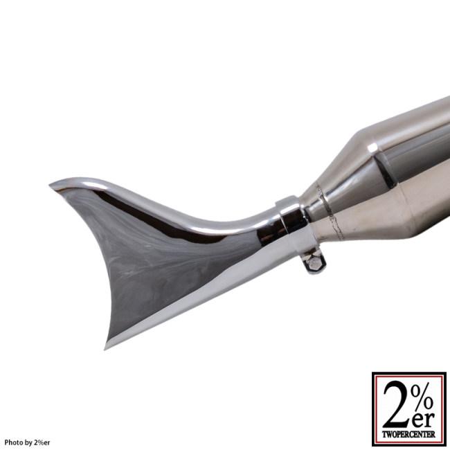2%er（ツーパーセンター） メガホンフィッシュテールマフラー スリップ