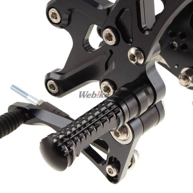 OVER オーヴァー バックステップ 4ポジション カラー：ブラック(アルマイト仕上げ) GSX-S1000F KATANA SUZUKI スズキ ステップ 足回り_6