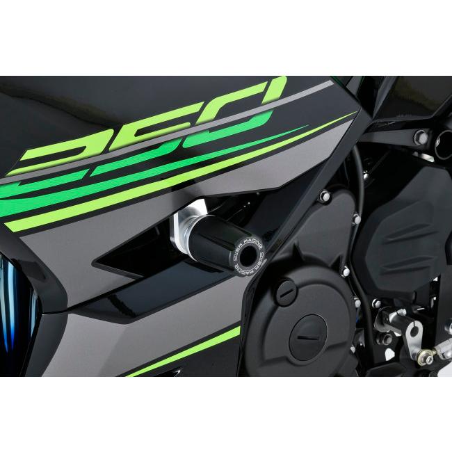 OVER オーヴァー レーシングスライダー カラー：シルバー(アルマイト仕上げ) Ninja400 KAWASAKI カワサキ エンジンスライダー・フレームスライダー フレーム