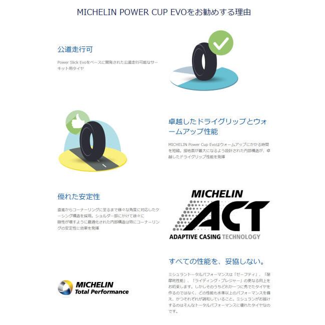 MICHELIN ミシュラン POWER CUP EVO 【150/60ZR17 M/C (66W) TL】 パワーカップエヴォ タイヤ オンロードタイヤ・サーキット向け オンロードタイヤ | ミシュラン | 05