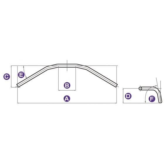 ACTIVE アクティブ ROAD アルミハンドル ロータイプ カラー：ブラック ハンドルバー ハンドル | ACTIVE | 01