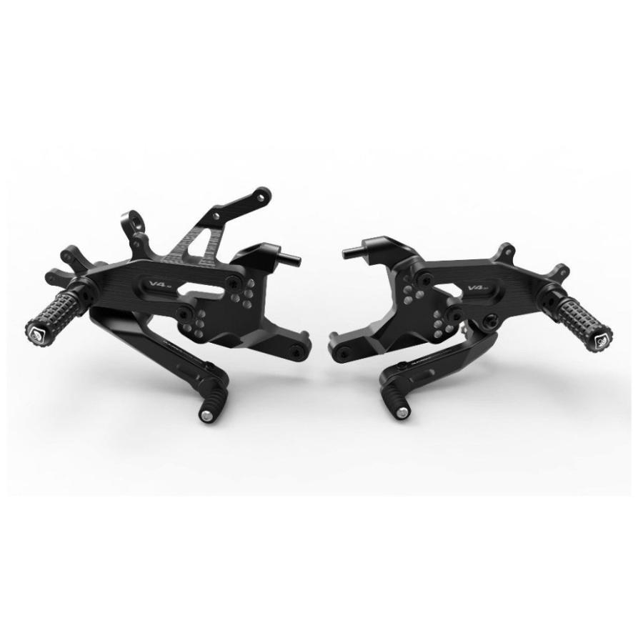 DUCABIKE (DBK) ドゥカバイク (ディービーケー) アジャスタブルステップキット カラー：ブラック／ブラック / バージョン：フルスペック DUCATI ドゥカティ | ブランド登録なし
