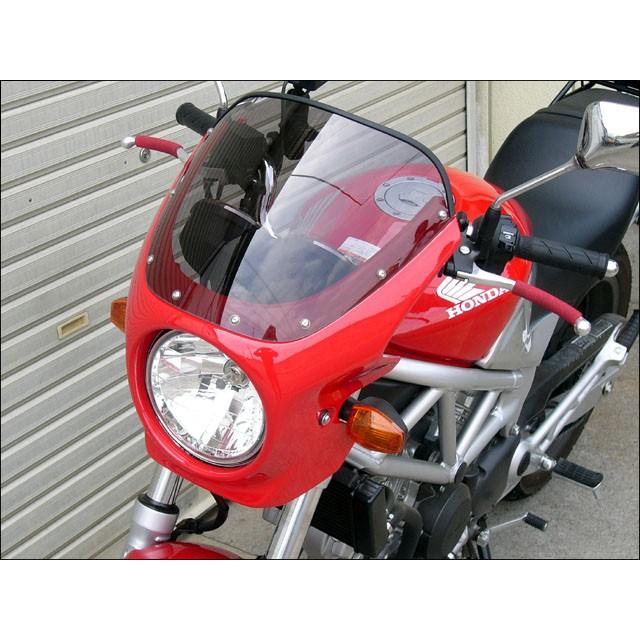 CHIC DESIGN シックデザイン ロードコメット スクリーンカラー：スモーク / カラー：マットビュレットシルバー VTR250 HONDA ホンダ ビキニカウル カウル関連