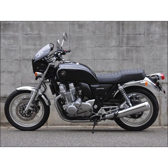 CB1100 SC65 塗装済ブラックカウル& シックデザイン製スモークスクリン CHIC DESIGN（シックデザイン） ロードコメット スクリーンカラー