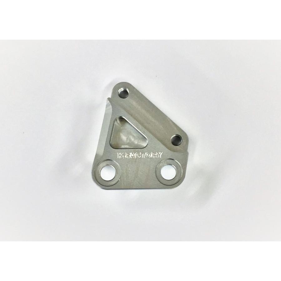K-FACTORY ケイファクトリー フロントキャリパーサポート カラー：メタリックシルバー NINJA250 KAWASAKI カワサキ キャリパーサポート・ブラケット ブレーキ