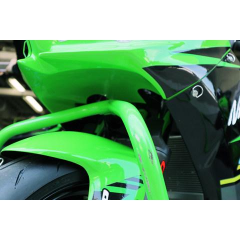 A-TECH エーテック ラジエターシュラウド タイプ：FRP／白(FW) ニンジャ250 ニンジャ400 KAWASAKI カワサキ ラジエーター 冷却関連 エンジンの画像