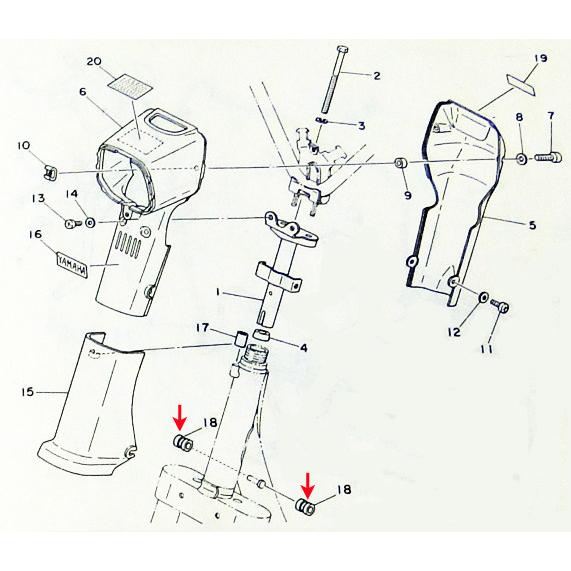 BRC ビーアールシー フロントパネル固定用グロメット パッソル YAMAHA ヤマハ カウルステー 外装 | ブランド登録なし | 01