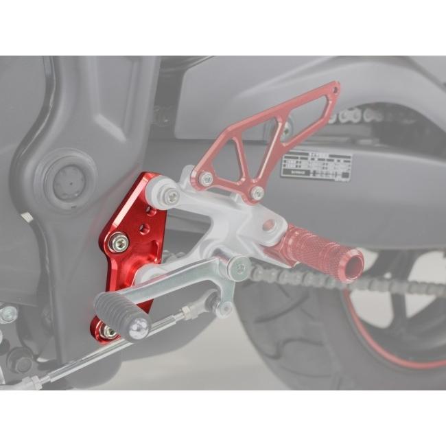 POSH Faith ポッシュ フェイス ステップアッププレート カラー：ゴールド YZF-R25 YZF-R3 MT-25 MT-03 YAMAHA ヤマハ バックステップ ステップ 足回りの画像
