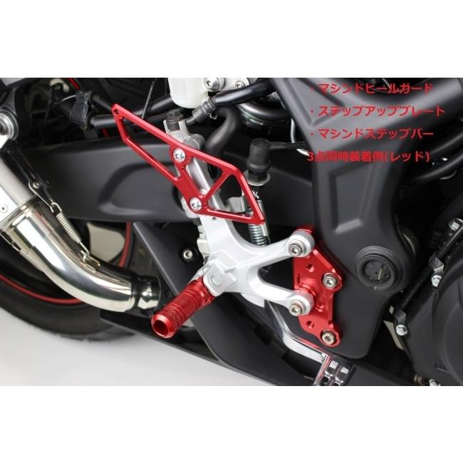 POSH Faith ポッシュ フェイス ステップアッププレート カラー：ゴールド YZF-R25 YZF-R3 MT-25 MT-03 YAMAHA ヤマハ バックステップ ステップ 足回りの画像