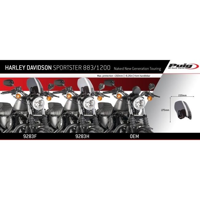 Puig プーチ ニュージェネレーションNKスクリーン(TOURING) カラー：ブラック HARLEY-DAVIDSON ハーレーダビッドソン スクリーン 外装_2