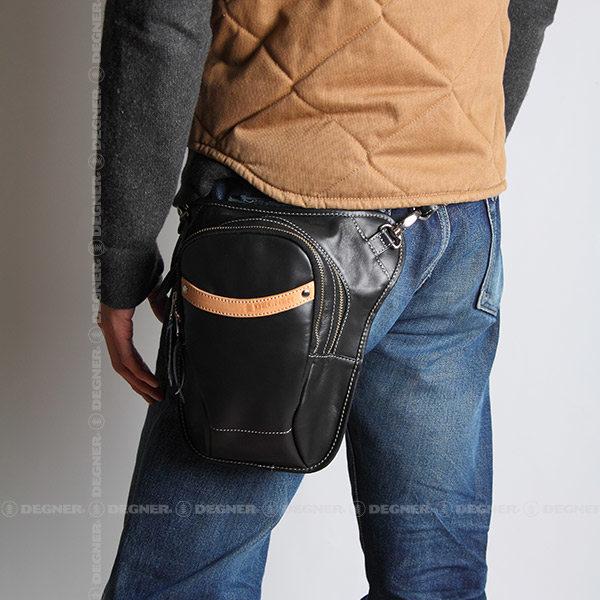 DEGNER デグナー レザーホルスターバッグ カラー：ブラウン レッグバッグ・ホルスターバッグ バッグ | DEGNER | 04